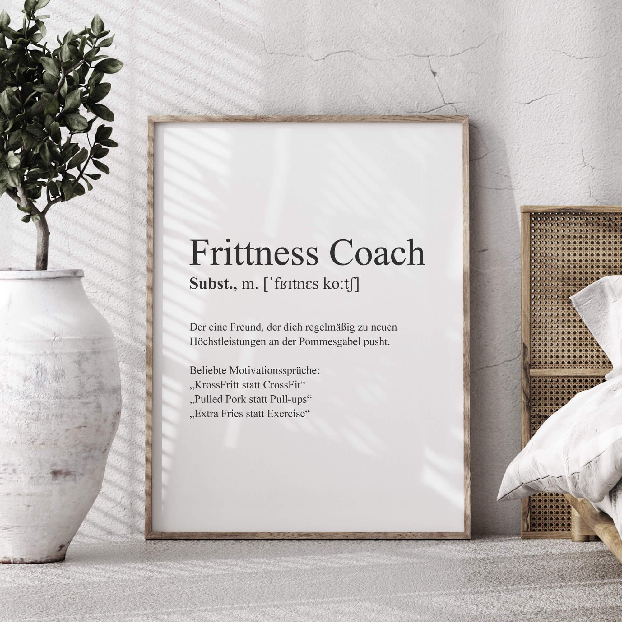 – Poster Frittenliebe - Frittness Coach
