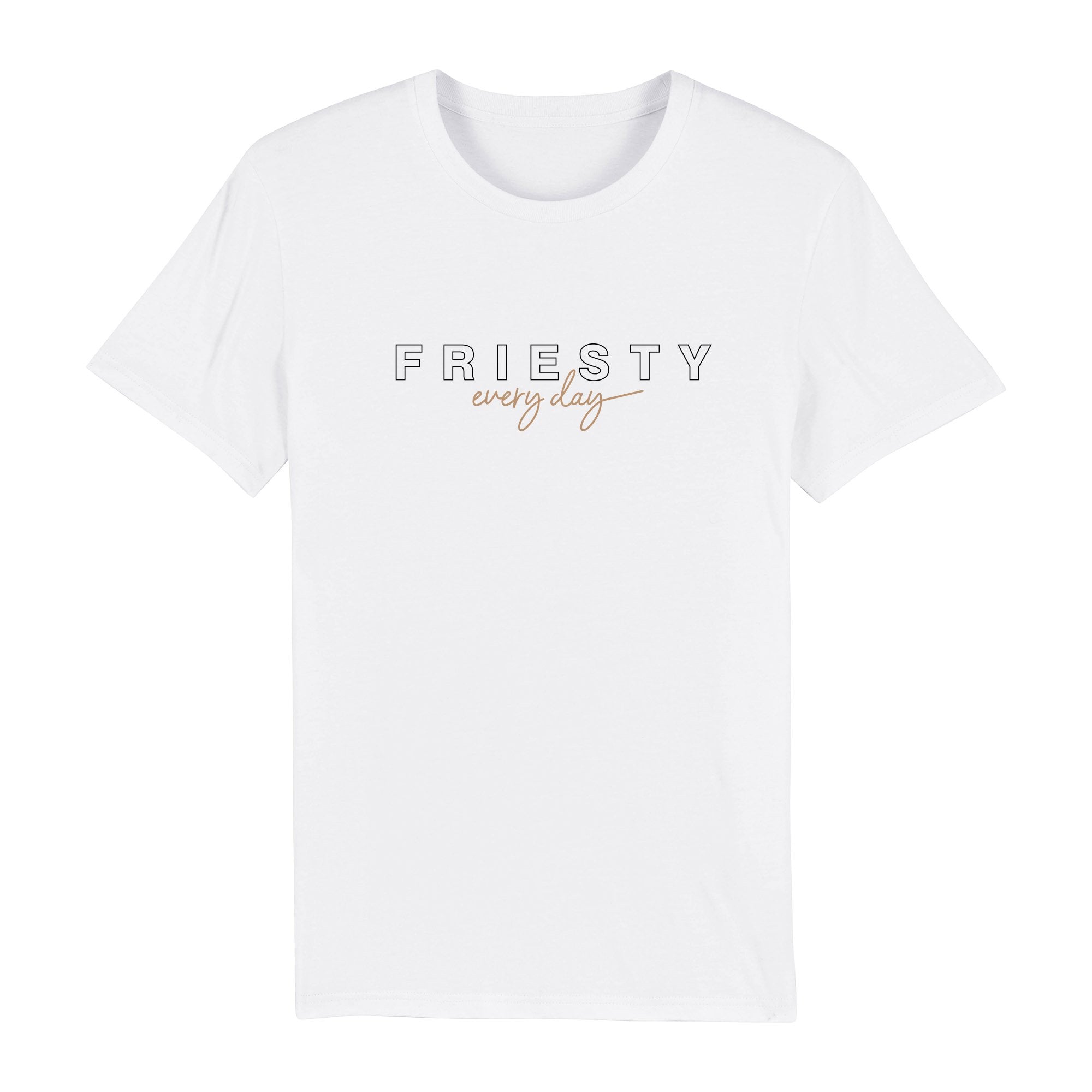Weißes Damen - friesty Shirt every day Frittenliebe –